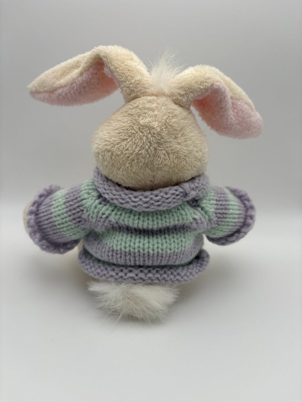 Hudson's Bay Animal Adventure White Easter Bunny Rabbit Stuffie Y2K (SKU: 884TO) - Picture 4 of 7